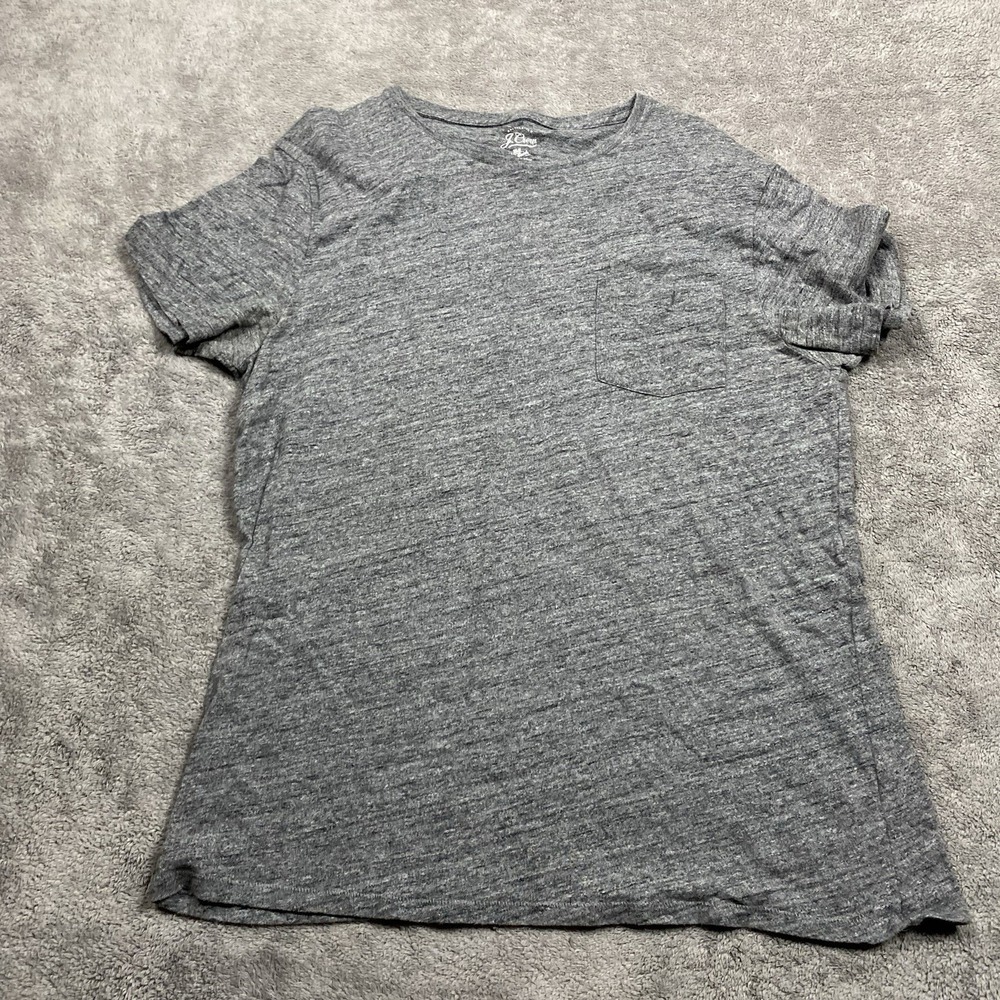 J.Crew Shirt Womens XL Slim Gray Short Sleeve Shirt Slim Fit